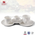 Conjunto de xícaras e pires de café porcelana fina real para café expresso